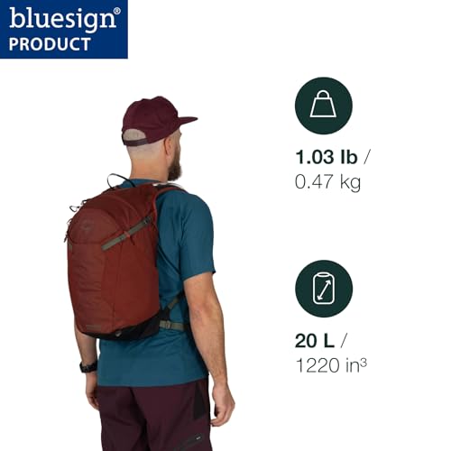 Osprey Sportlite 20L Lightweight Hiking Backpack with Hydraulics Reservoir for Men and Women, Pine Leaf Green
