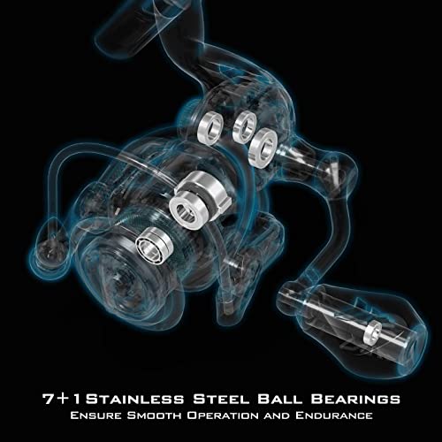 KastKing Zephyr Spinning Fishing Reel 3000 - Black, 5.2:1 Gear Ratio
