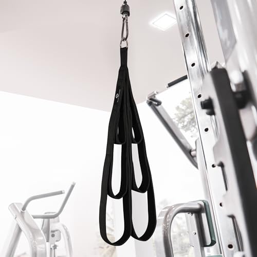 EVMT Tricep Rope Cable Attachment for Gym & Home Workouts - 27 & 20 Inch