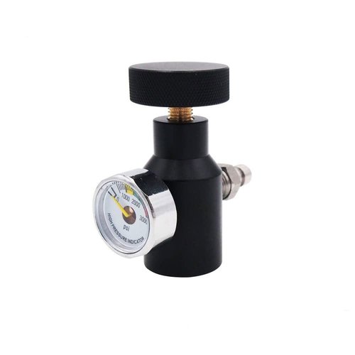 Heyxire Paintball Co2 Fill Adapter Compressed Air Fill Station Remote On or Off ASA Adapter with 3000psi Gauge