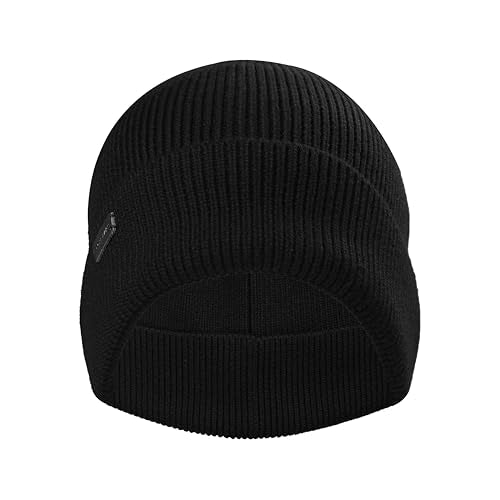 Cole Haan Men's Heritage Rib Cuff Wool Beanie Hat, One Size