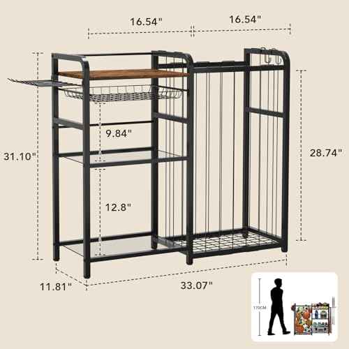 Garage Sports Equipment Organizer, Ball Storage for Gear and Toys, Large Capacity, Sports Organizer for Garage with Hooks and Baskets, for golf, Football, Soccer Ball, Bat
