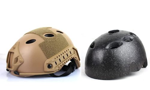 PJ Tactical Paintball Airsoft Helmet Fast Military Helmet with NVG Bracket and Side Guide Rail