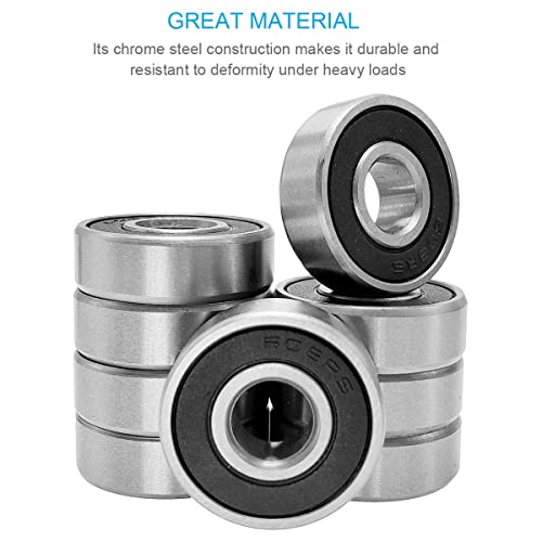 24 PCS Deep Groove Ball Bearings 8x22x7mm Rubber Sealed for Skateboards & Inline Skates - Variation of THIS listing