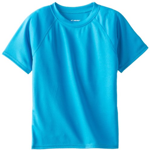 Kids Rash Guard Swim Shirt UPF 50+ Solid Aqua 12 / Boys' Sun Protection Top