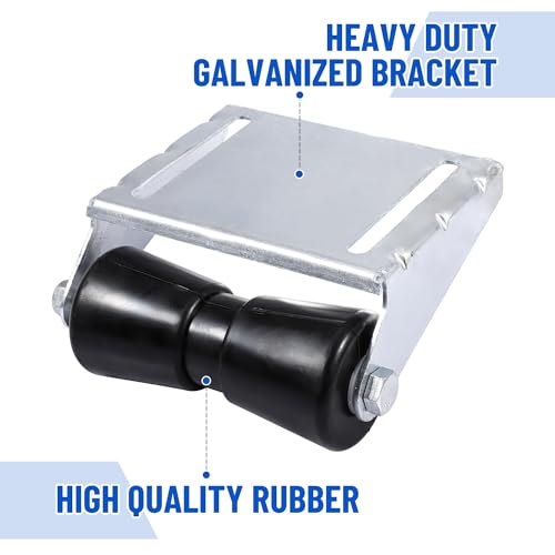 8-Inch Boat Trailer Rollers with Brackets Keel Assembly Kit