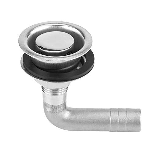 Marine Stainless Steel 316 Boat Gas Fuel Tank Vent with Cap - 5/8 Inch Hose Fitting