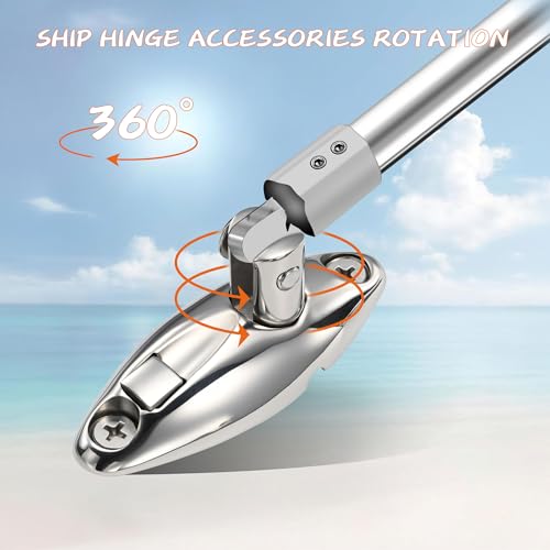 Marine Grade Stainless Steel Boat Bimini Top Swivel Hinges Pack of 4