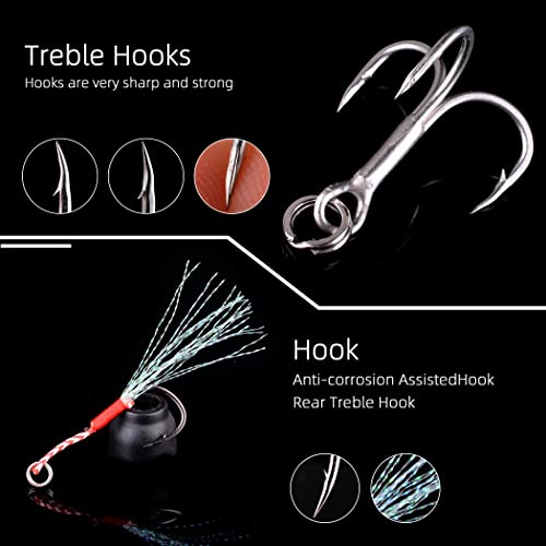 Micro Jigging Metal Spoons 12pcs 30g 7.5cm Saltwater Fishing Lures