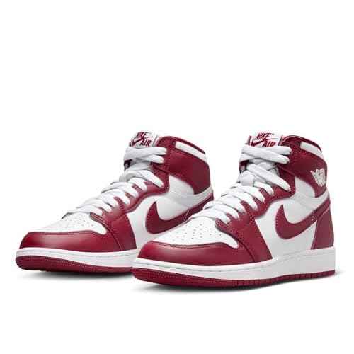 Jordan Big Kid's 1 Retro High OG Artisanal Red Wht/Team Red (FD1437 160)