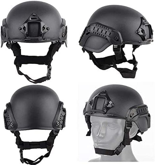 Tactical Fast Helmet with Detachable Anti-Fog Goggles and Breathable Mask, for Airsoft Paintball Hunting and Shooting CS Outdoor Sports