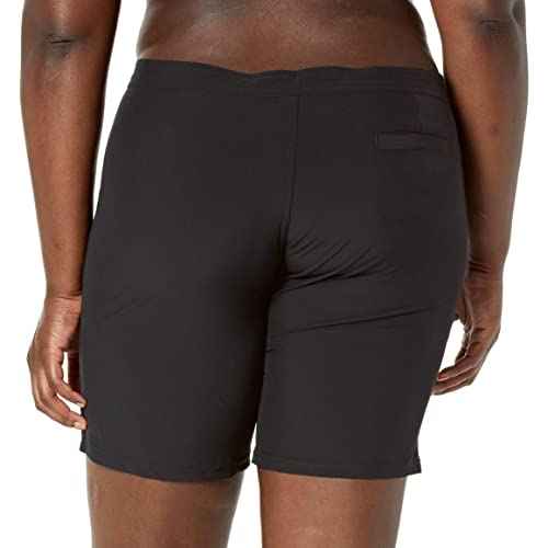 Body Glove Women's Smoothies Harbor Solid 8" Vapor Boardshort, Black, Large