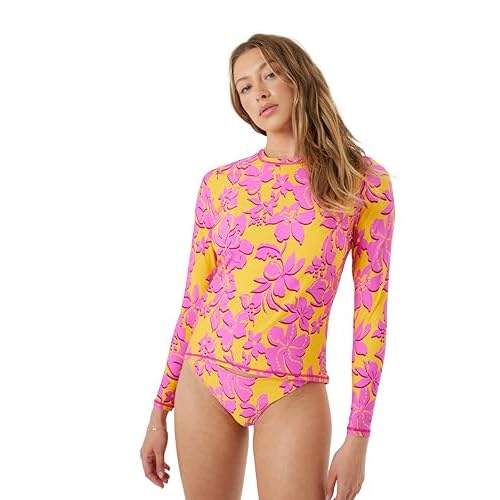 Roxy Womens Long Sleeve Rashguard ? UPF 50+ Sun Protection, Swim, Surf, Beach Volley, Yoga, Quick-Dry Swim Shirt