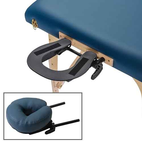 EarthLite Massage Table Face Cradle Deluxe Adjustable - Massage Table/Massage Chair Headrest Platform with Face Pillow, Vanilla Cr?me