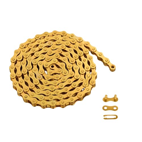 Single-Speed Bike Chain 1/2 x 1/8 Inch, 122 Links, Reusable Drive Chain