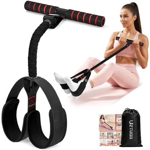 Black 55lbs Resistance Bands with Handles for Full Body Workout