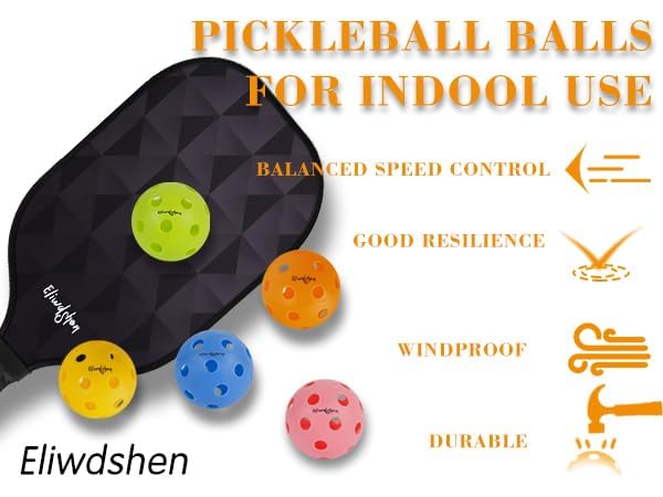 Indoor Pickleball Balls Light Pink 6 Pack - Crack-Resistant USAPA Certified Practice Balls