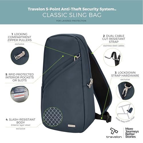 Travelon Anti-Theft Classic Sling Bag