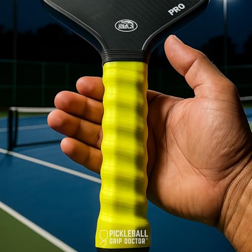 Blue Pickleball Paddle Grip - Ergonomic Spiral Vibration-Reducing Overgrip