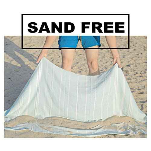 Antfuny Turkish Beach Towels Vacation Essentials Quick Dry Sand Free Oversized Bath Pool Swim Towel Extra Large XL Blanket Adult Travel Cruise Accessories Must Haves Clearance Stuff Necessities
