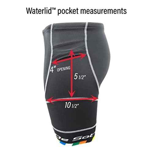 De Soto Men¡¯s Riviera Tri Short with 7mm Integrated Pad, Compressive Race Fit, Pockets, for Endurance Triathlon