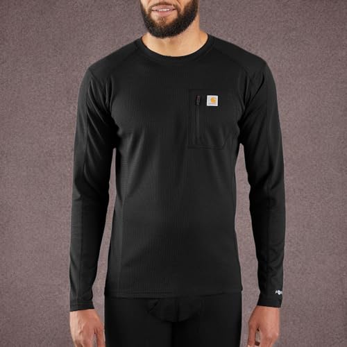 Carhartt Mens Base Force Midweight Tech Thermal Base Layer Long Sleeve Shirt