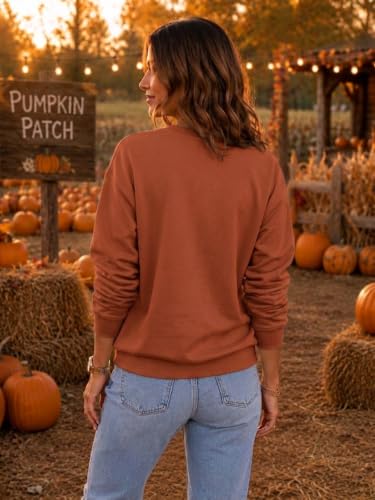 Women's Fall Halloween Graphic Crewneck Sweatshirt - Pullover