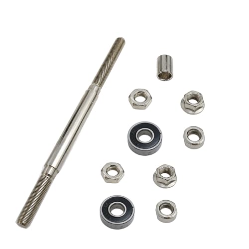 7.08 Inch Bicycle Rear Hub Axle 3/8 Inch 26 TPI for Mountain & Road Bikes