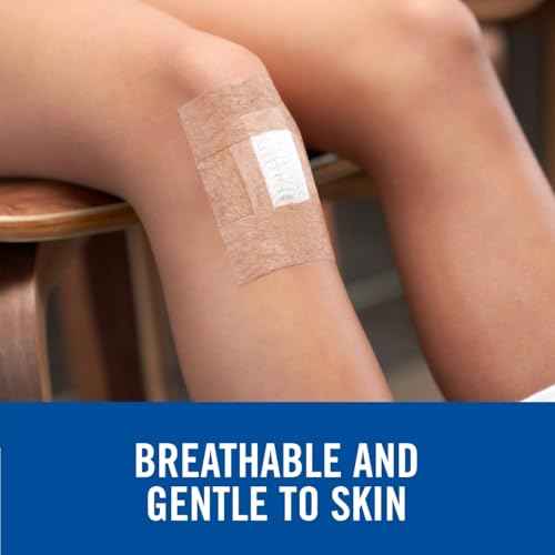 Nexcare Gentle Paper Tan Skin Tape, 1 in x 10 yd, Non-Irritating, Discreet Look, Great for Frequent Gauze Changes, Gentle on Sensitive Skin, Dermatologist-Tested, Hypoallergenic Tape, 6 Rolls