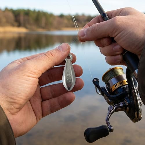 1 Ounce Hexagonal Fishing Sinkers No-Roll Saltwater & Catfish Weights - 10pcs
