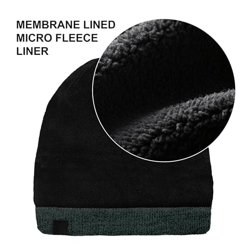 DexShell Waterproof Beanie for Men & Women, Windproof Thermal Winter Hat with Fleece Liner, Cuffed Knit Cap for Cold Weather