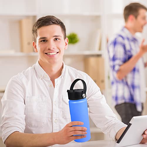 No.1 Black Hydro Flask Wide Mouth Lid Replacement with Flip & Strap - Leak-Proof