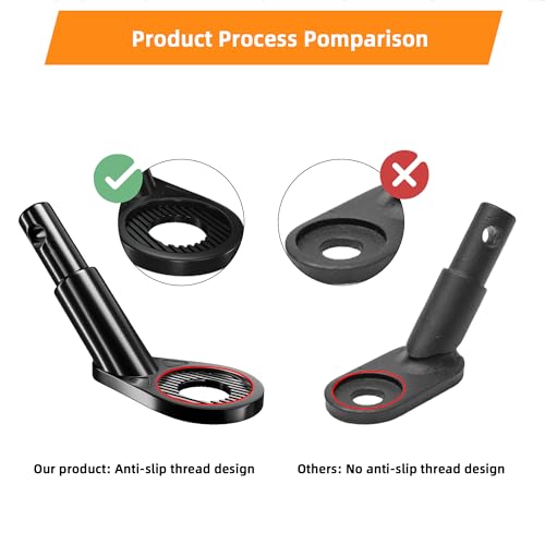 Bicycle Trailer Hitch Coupler 12mm for Most Bikes & Pet Trailers - Black