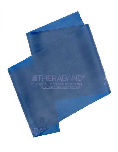 THERABAND Resistance Bands, 6 Yard Roll Professional Latex Elastic Band For Upper & Lower Body, Core Exercise, Physical Therapy, Pilates, Home Workouts, Rehab, Blue, Extra Heavy, Intermediate Level 2