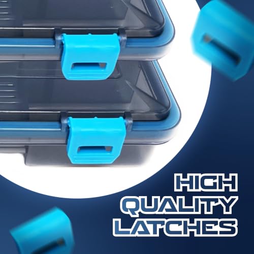 Reaction Tackle 3700 Tackle Trays 4-Pack with Latches & Semi-Transparent Lid