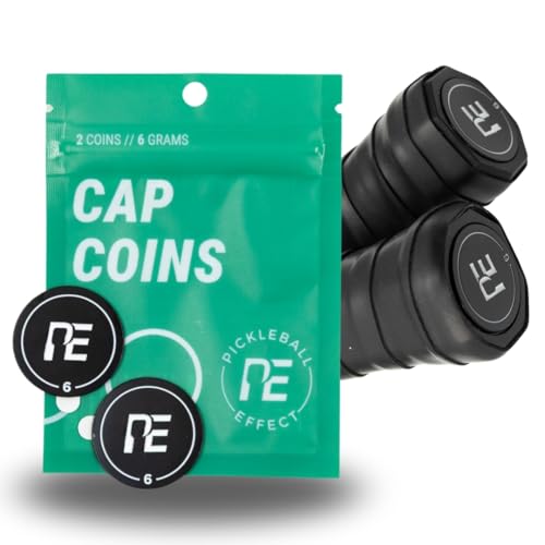 6g Pickleball Paddle Weights & Counterbalance Cap Coins – End Cap Weights for Faster Hands