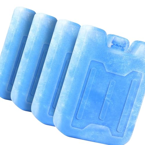 Large Blue Reusable Ice Packs for Lunch Boxes & Coolers - 6.7 x 4.3 x 1.5 inches