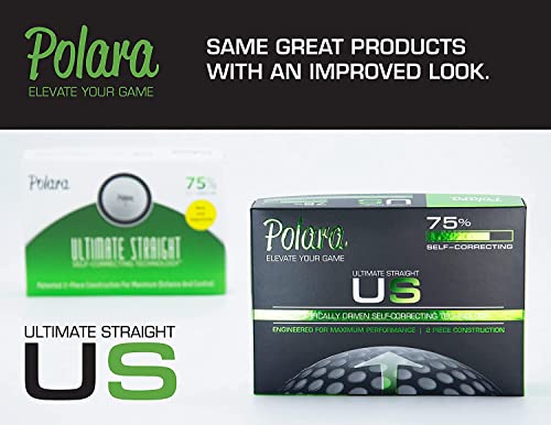 Polara Golf Ultimate Straight Self-Correcting Golf Balls ??Soft Feel, Anti-Slice & Hook Correction, Exceeds USGA Limits, Dimple Pattern, High-Performance Balls for Men & Women ??1 Dozen White