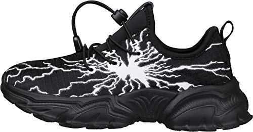 BRONAX Boys Graffiti Tennis Shoes - Little/Big Kids Black Variation 4