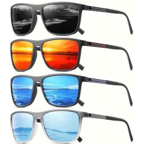 Polarized Sunglasses for Men Classic Lightweight Driving Fishing Golf Sun Glasses UV Protection Goggles