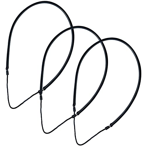 Riakrum 3 Pcs Pole Spear Sling Rubber Speargun Bands - Black