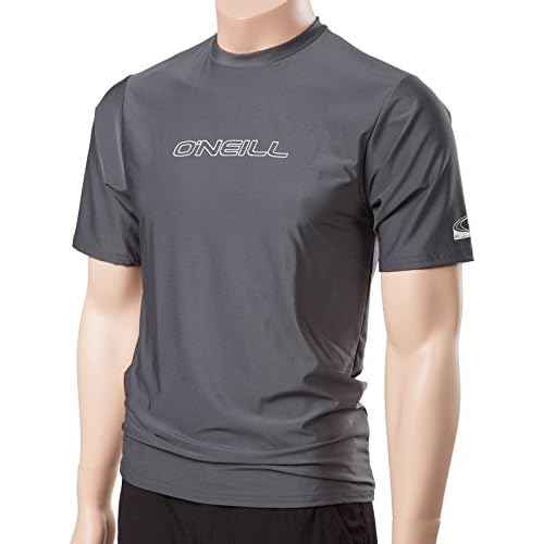 O'Neill Men's Basic Skins Slim Fit Rash Tee 2XLT Graphite (3402IS)