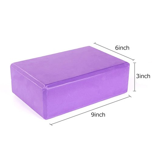 4 Pack Yoga Block, High-Density EVA Foam Yoga Brick,Non-Slip Lightweight Durable Bricks for Yoga, Pilates, and Stretching Exercises (Mixed Color A, 9 * 6 * 3INCH)