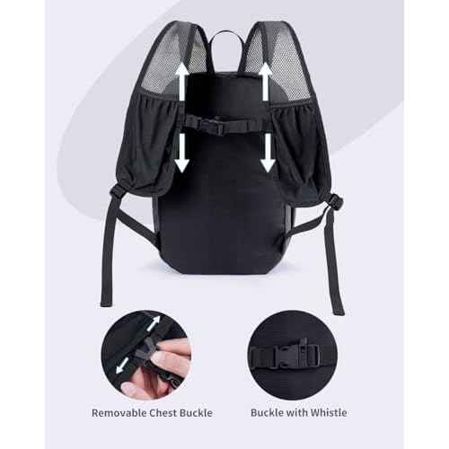 Blue Quartz 15L Small Hiking Backpack with Chest Pockets for Phone, Ultralight Hiking Daypack with Sternum Straps, Lightweight Foldable Packable Back Pack for Women Men(patent pending)