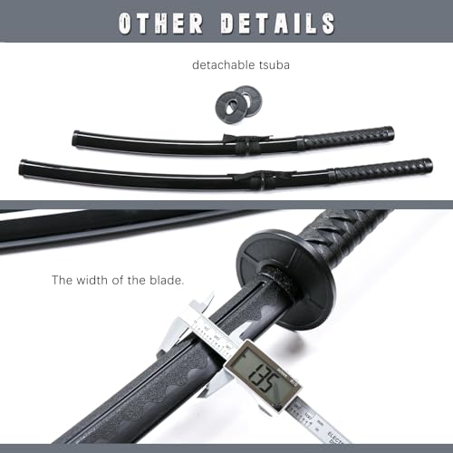 Polypropylene Training Katana Sword Set for Martial Arts Practice with Belt and Stand