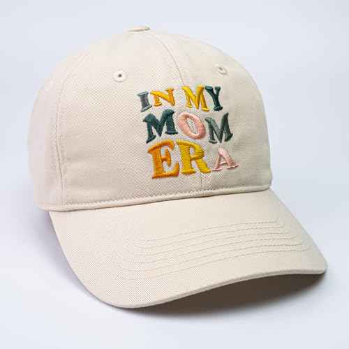 in My Mom Era Hat, Hat Mother's Day Birthday Gifts for Mom from Daughter Son, Embroidered Baseball Hats for Women Cream
