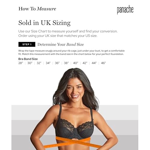 Panache Women¡¯s High Impact Underwire Sports Bra ? Max Support, Moisture Wicking, Secure Fit Workout Bra for Women