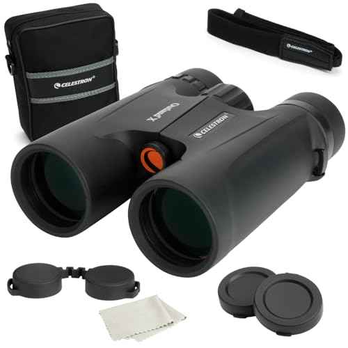 Celestron - Outland X 8x42 Binoculars ? Ideal for Birding and Outdoors ? 42mm Objective Lenses ? Wide 7¡Æ Field of View ? BaK-4 Prisms ? Multi-Coated ? Waterproof and Fogproof