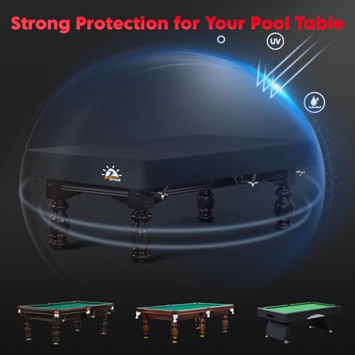 8FT Waterproof Billiard Pool Table Cover - Heavy Duty UV & Scratch Resistant