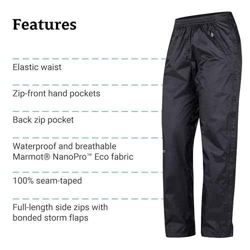 MARMOT Womens Precip Eco Full Zip Pant